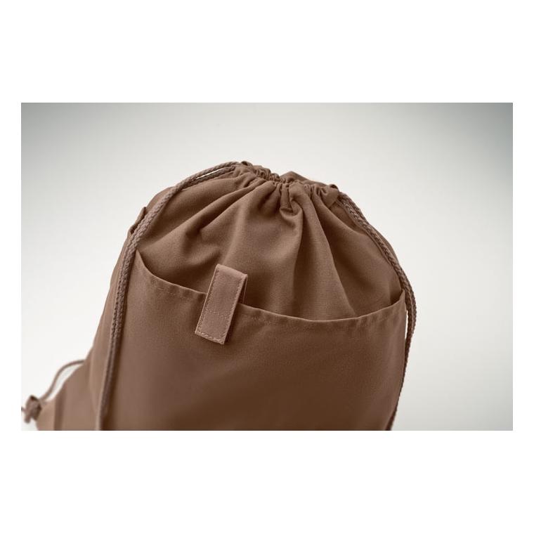 Rucsac cu cordon din bumbac PANDA BAG Ciocolată
