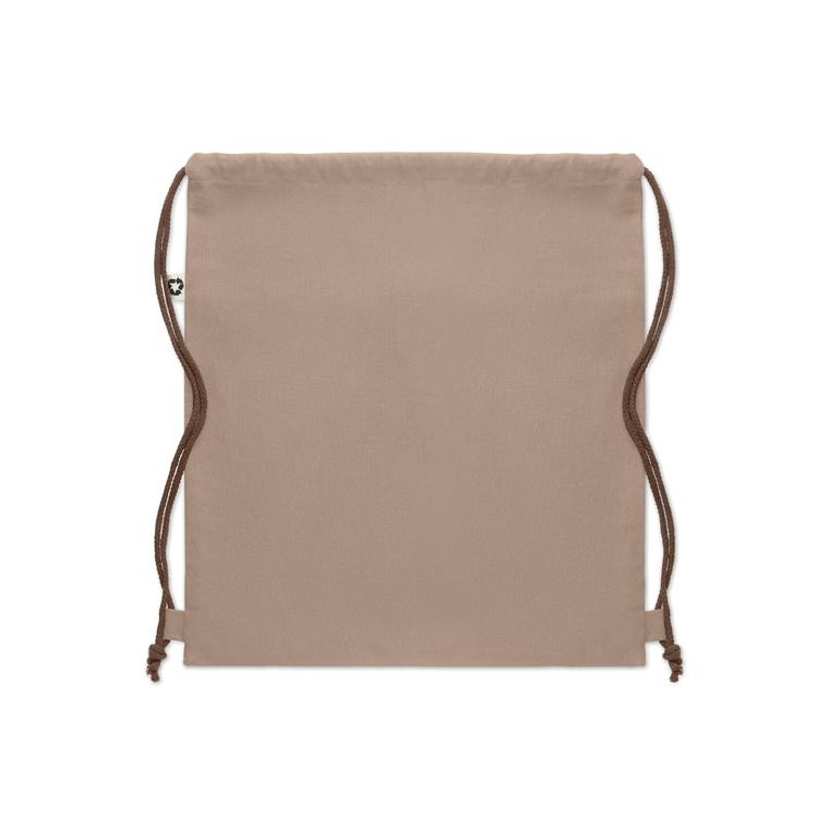 Rucsac cu cordon din bumbac PANDA BAG Negru