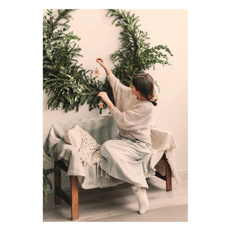 Ornament de Crăciun stea KAZARI Natur