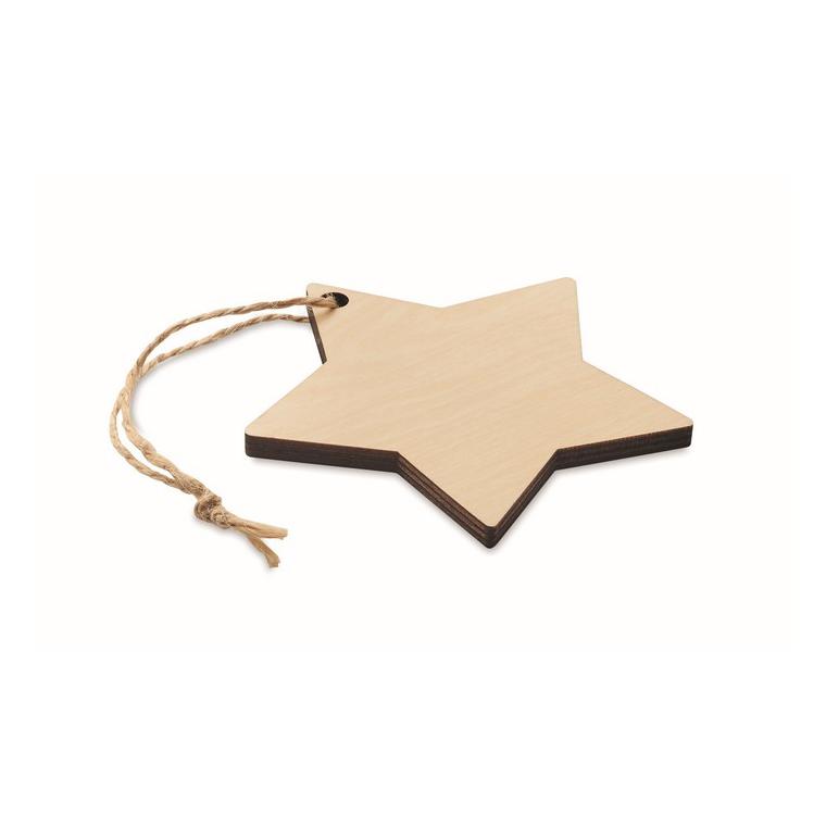 Ornament de Crăciun stea KAZARI Natur