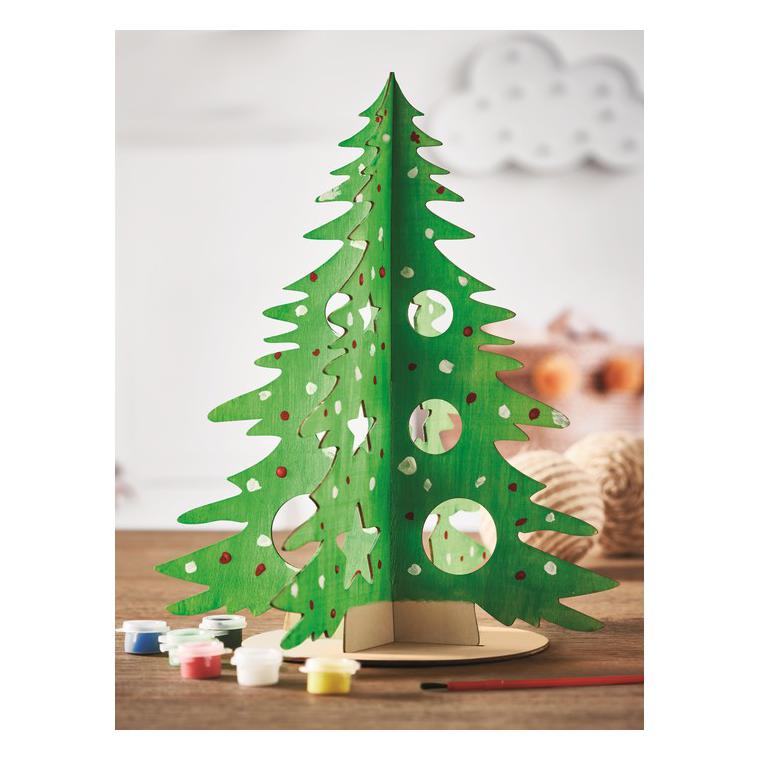 Brad de Crăciun din lemn DIY TREE AND PAINT Natur