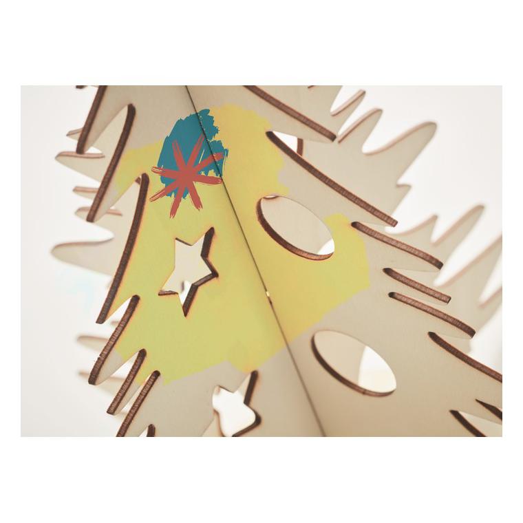 Brad de Crăciun din lemn DIY TREE AND PAINT Natur