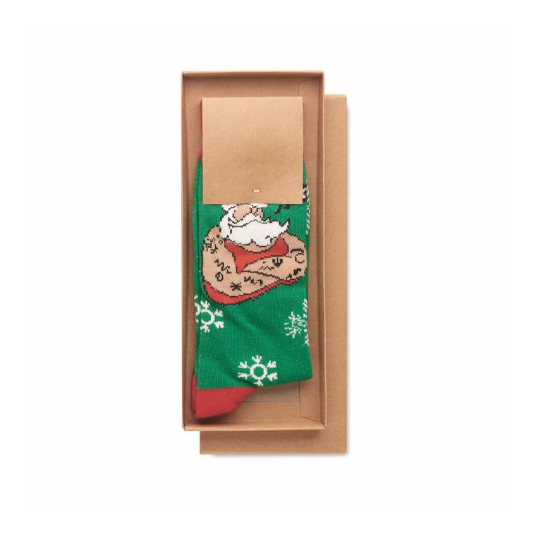 Pereche de șosete de Crăciun M JOYFUL M Verde