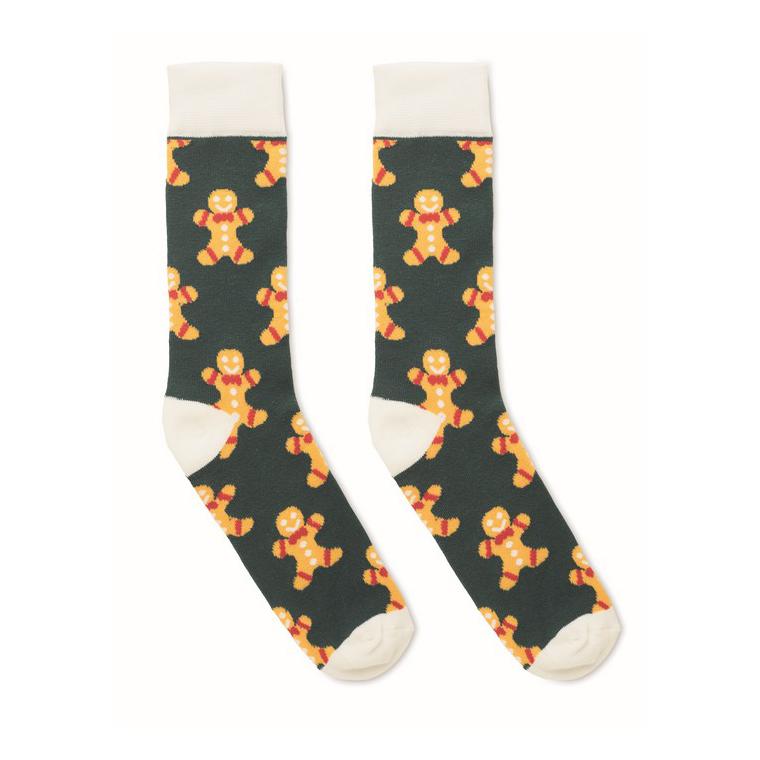 Pereche de șosete de Crăciun L JOYFUL L Galben