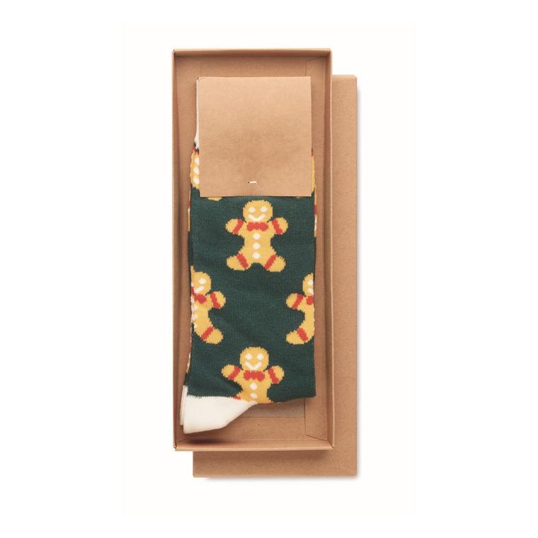 Pereche de șosete de Crăciun L JOYFUL L Galben