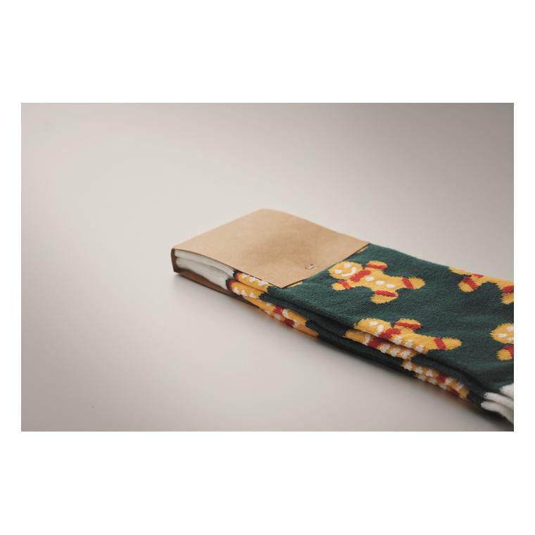 Pereche de șosete de Crăciun L JOYFUL L Galben