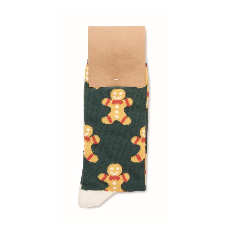 Pereche de șosete de Crăciun L JOYFUL L Galben