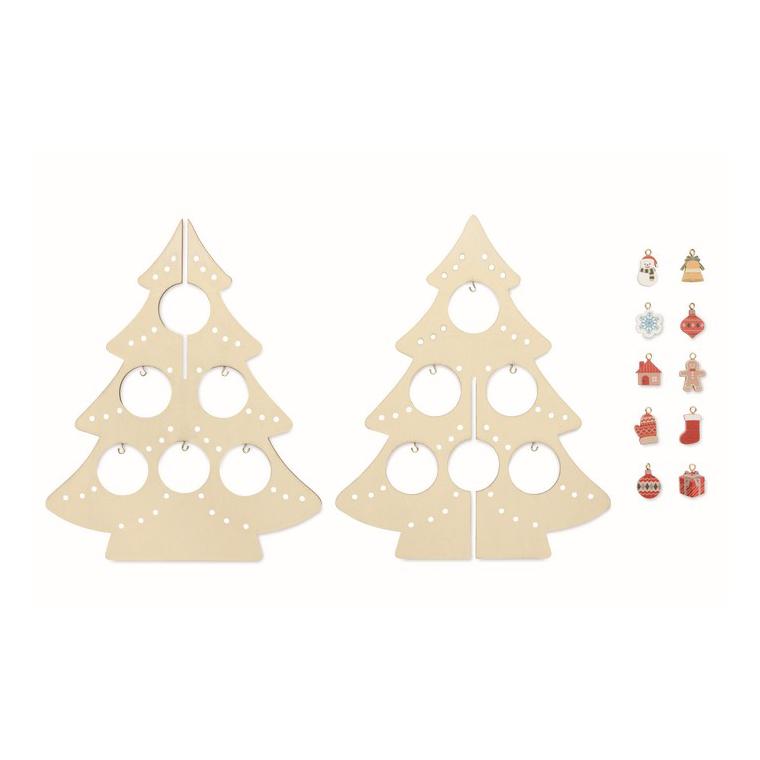 Decorațiune din lemn Crăciun SILUETA Natur