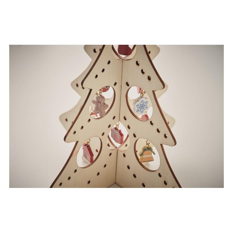 Decorațiune din lemn Crăciun SILUETA Natur