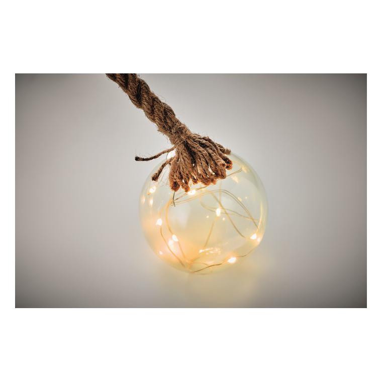 Glob de sticlă cu LED-uri BAUBLI Transparent
