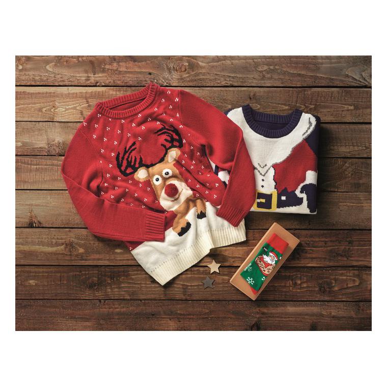 Pulover de Crăciun L/XL SHIMAS Albastru