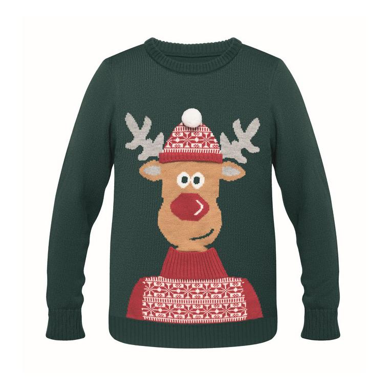 Pulover de Crăciun L/XL SHIMAS Verde