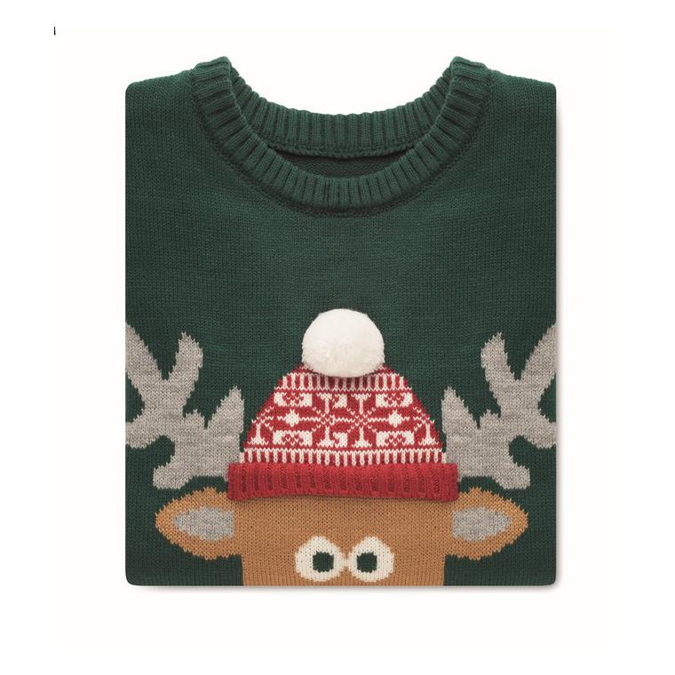 Pulover de Crăciun L/XL SHIMAS Verde