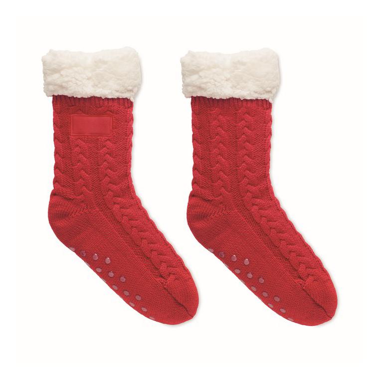 Șosete antiderapante L CANICHIE Roșu