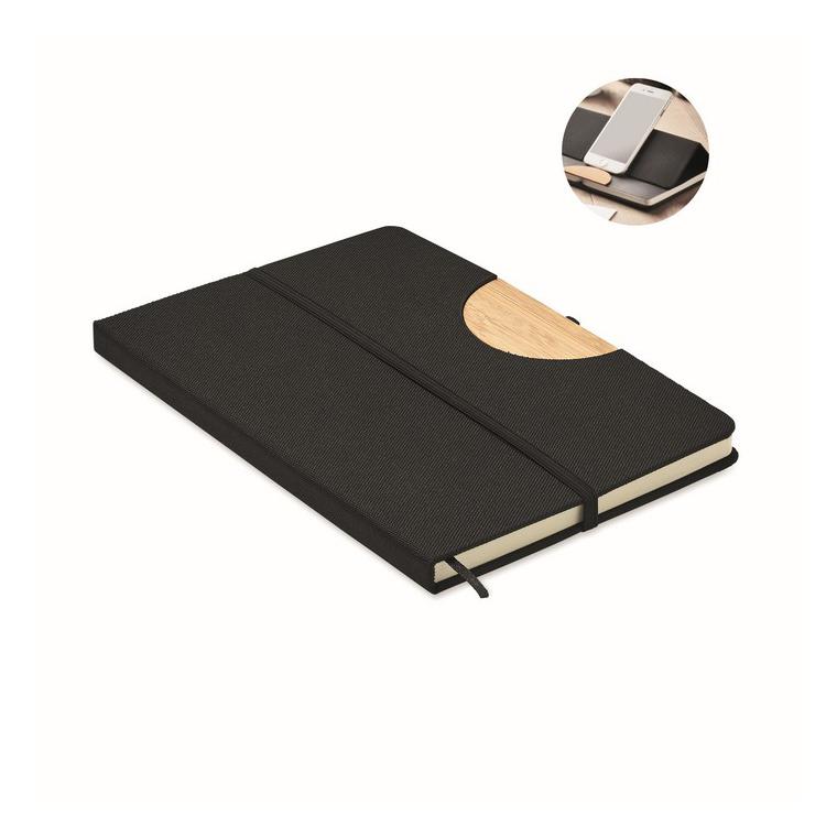 Caiet de notițe A5 RPET BLAMA Negru