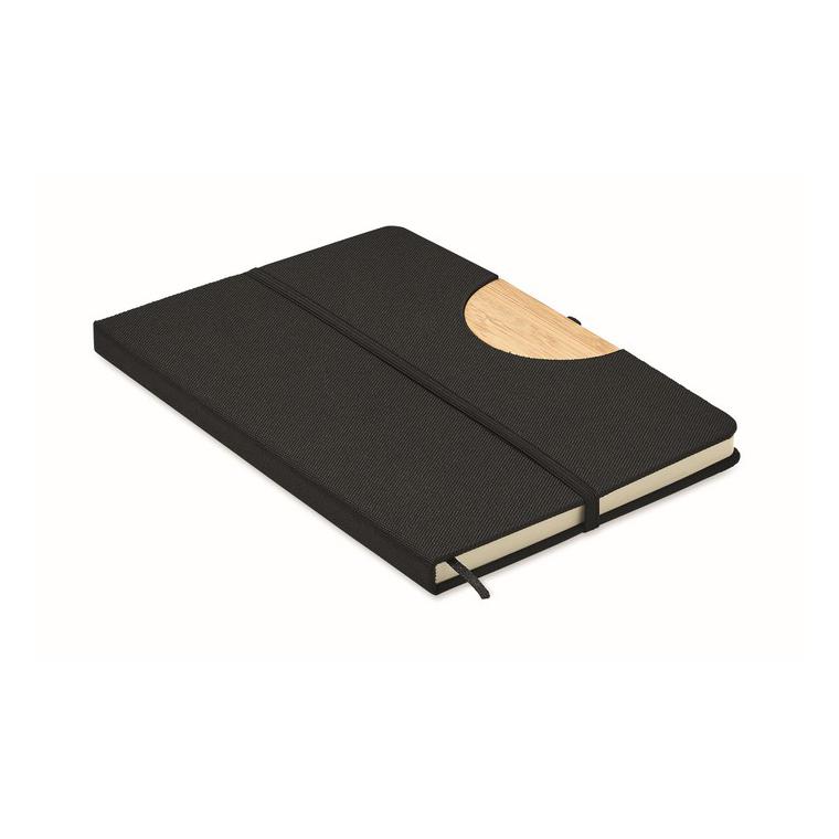 Caiet de notițe A5 RPET BLAMA Negru