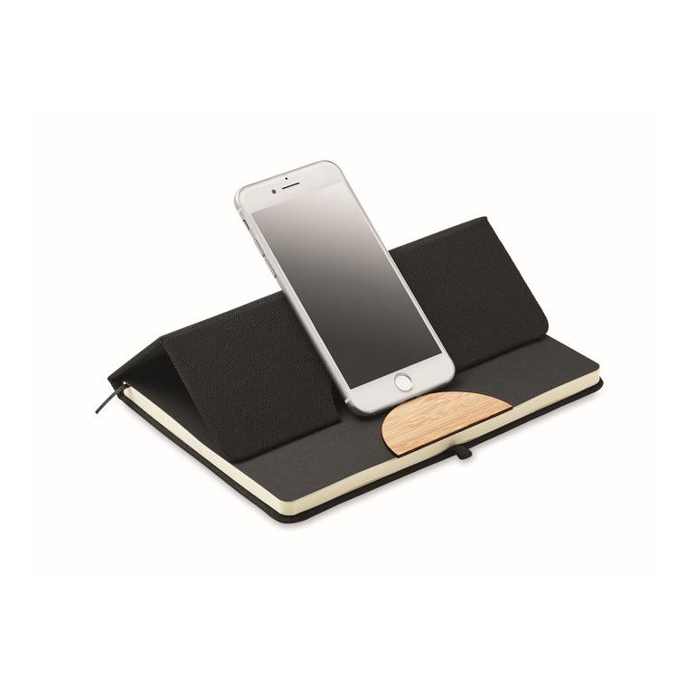 Caiet de notițe A5 RPET BLAMA Negru