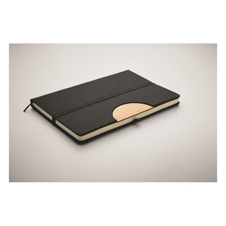Caiet de notițe A5 RPET BLAMA Negru