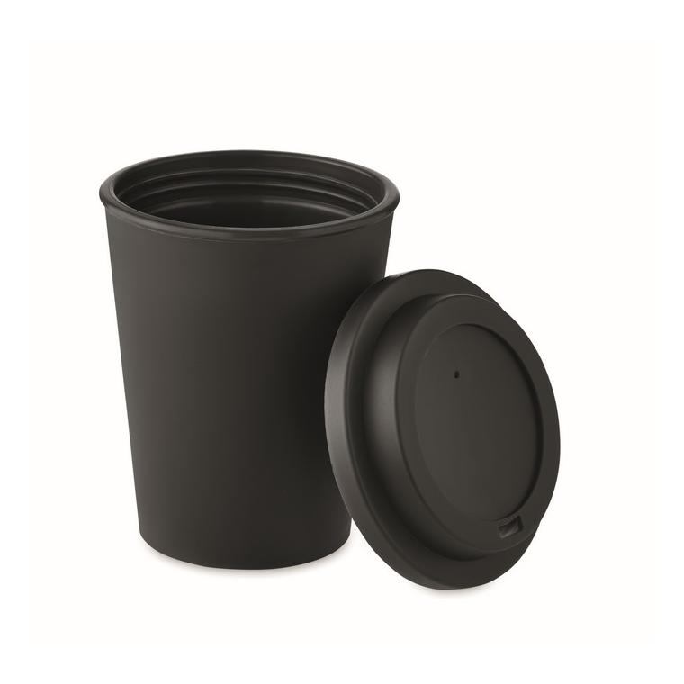 Pahar cu perete dublu PP 300 ml NOLA Negru