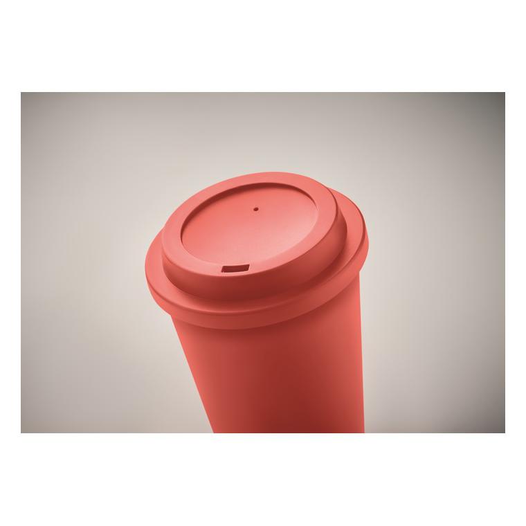 Pahar cu perete dublu PP 300 ml NOLA Roșu