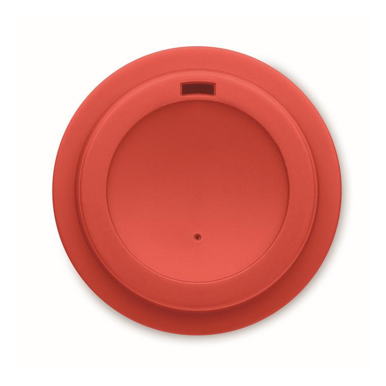 Pahar cu perete dublu PP 300 ml NOLA Roșu