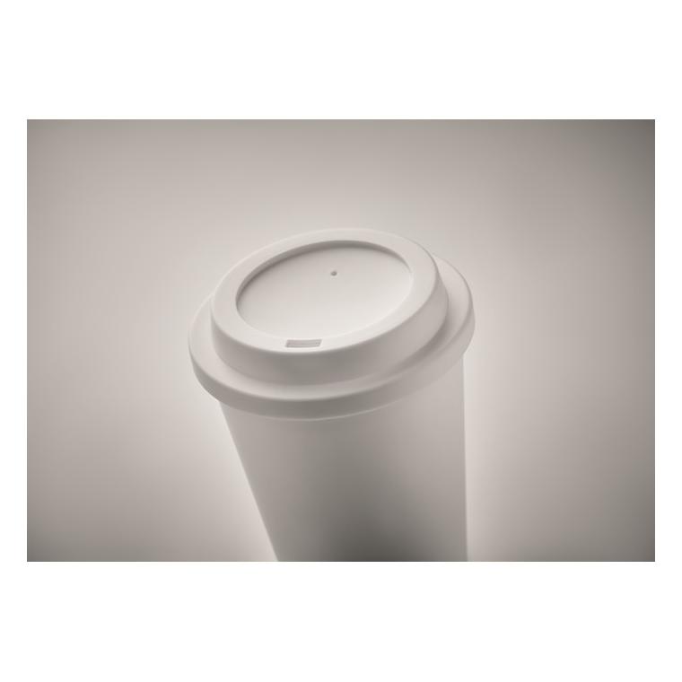 Pahar cu perete dublu PP 300 ml NOLA Alb