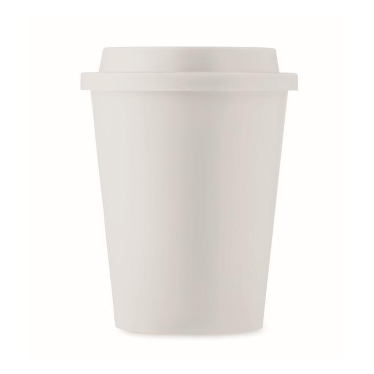 Pahar cu perete dublu PP 300 ml NOLA Alb