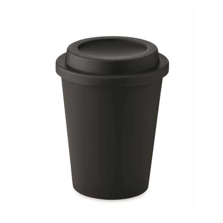 Pahar cu perete dublu PP 300 ml SORA Negru