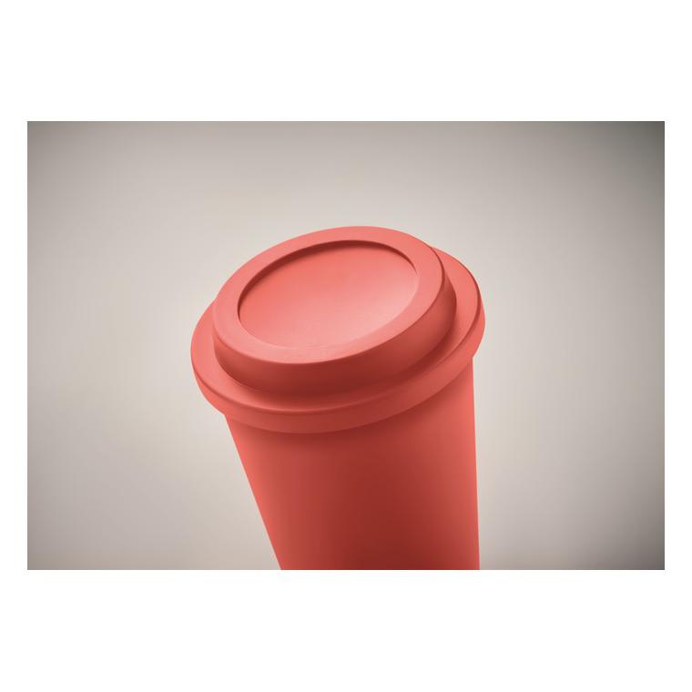 Pahar cu perete dublu PP 300 ml SORA Roșu
