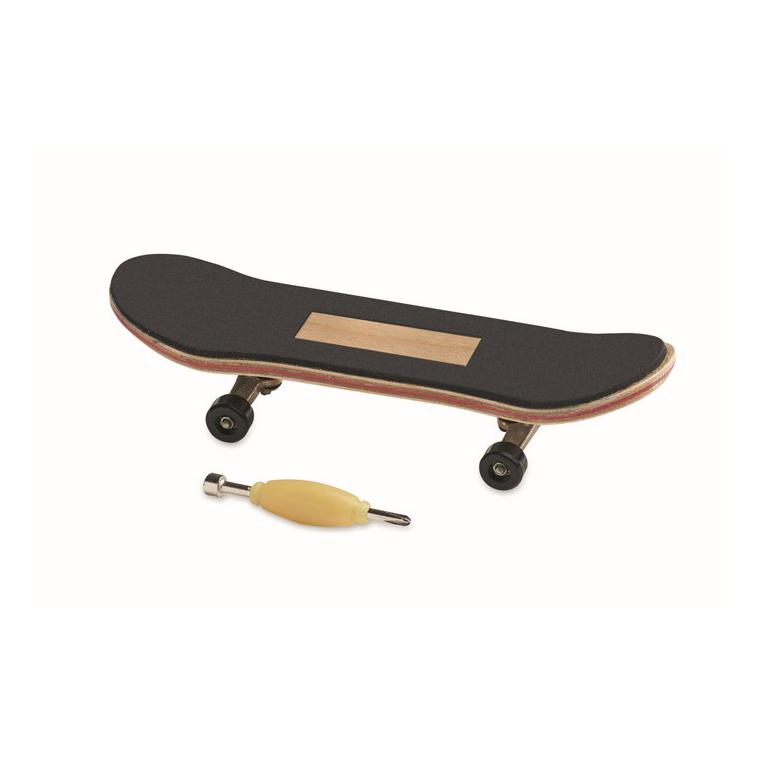 Mini skateboard din lemn PIRUETTE Natur