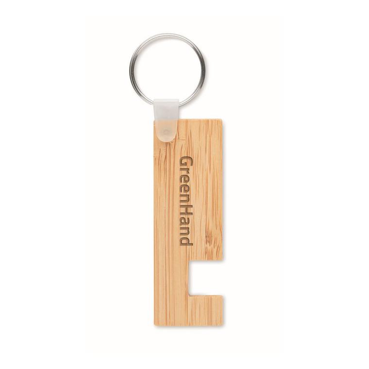 Suport din bambus și breloc GANKEY Natur