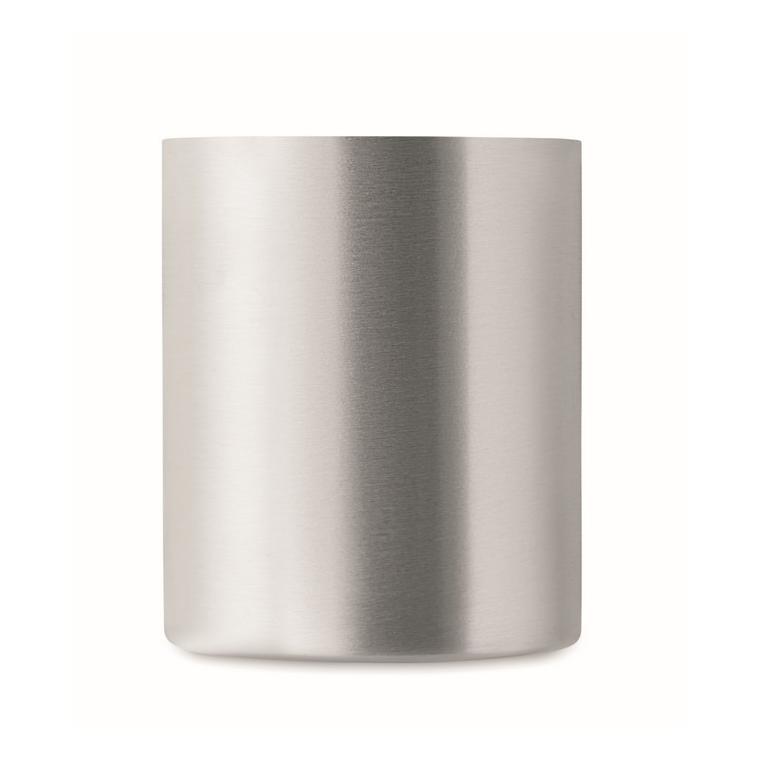 Cană cu perete dublu 300 ml TANISS Argintiu mat