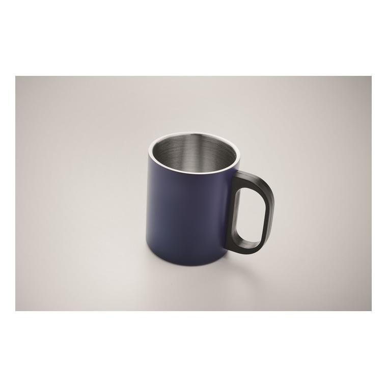 Cană cu perete dublu 300 ml TANISS Argintiu mat