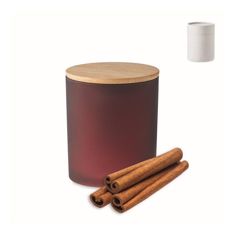 Lumânare ceară vegetală 120g KEOPS SMALL Vișiniu