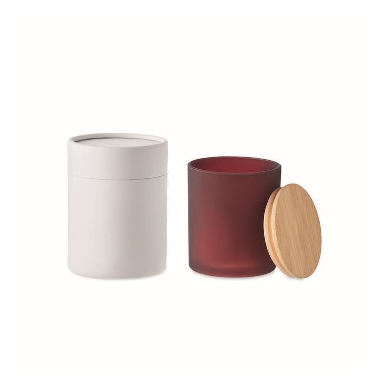 Lumânare ceară vegetală 120g KEOPS SMALL Vișiniu