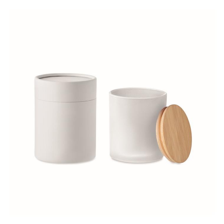 Lumânare ceară vegetală 120g KEOPS SMALL Alb