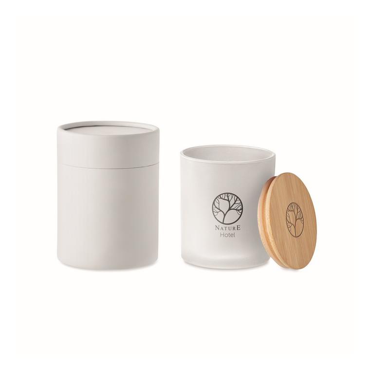 Lumânare ceară vegetală 120g KEOPS SMALL Alb