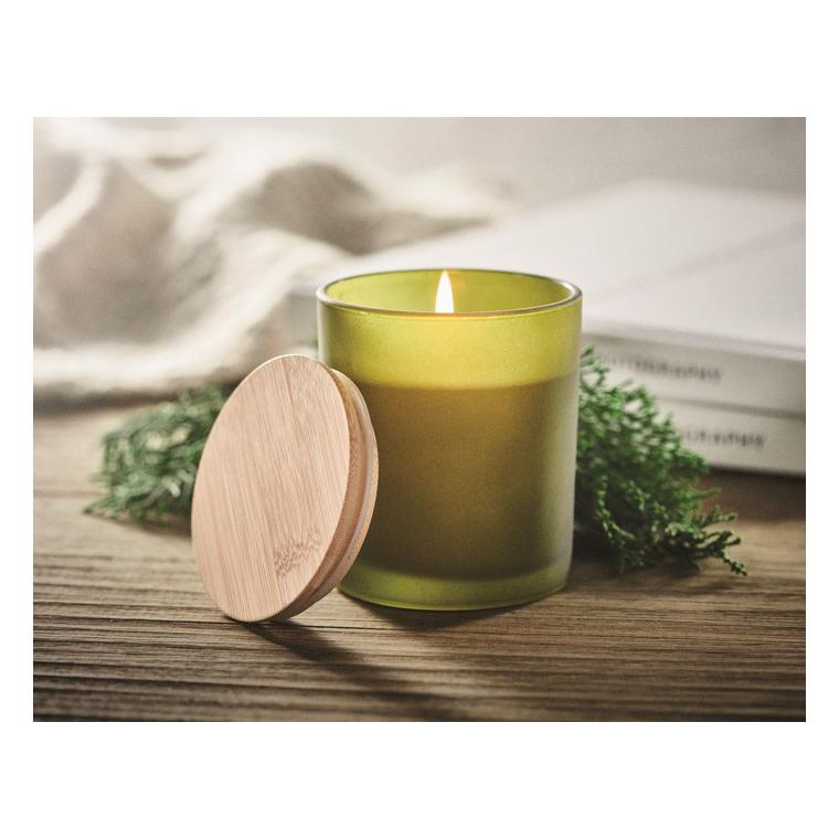 Lumânare ceară vegetală 120g KEOPS SMALL Verde