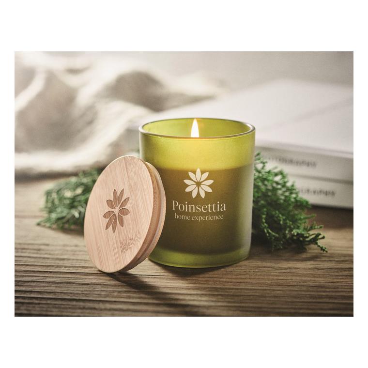 Lumânare ceară vegetală 120g KEOPS SMALL Verde