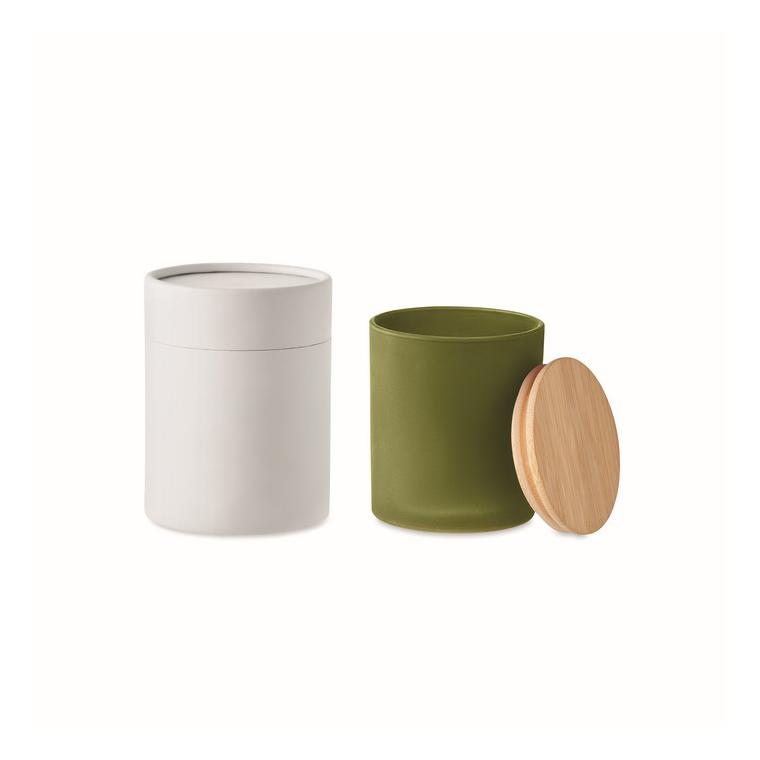 Lumânare ceară vegetală 120g KEOPS SMALL Verde