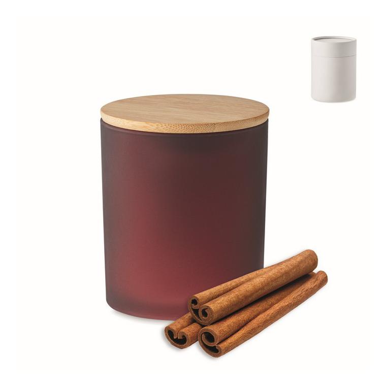 Lumânare ceară vegetală 200g KEOPS MEDIUM Vișiniu