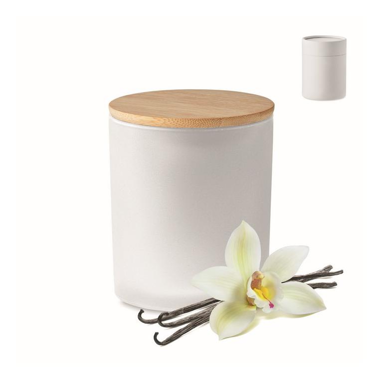 Lumânare ceară vegetală 200g KEOPS MEDIUM Alb