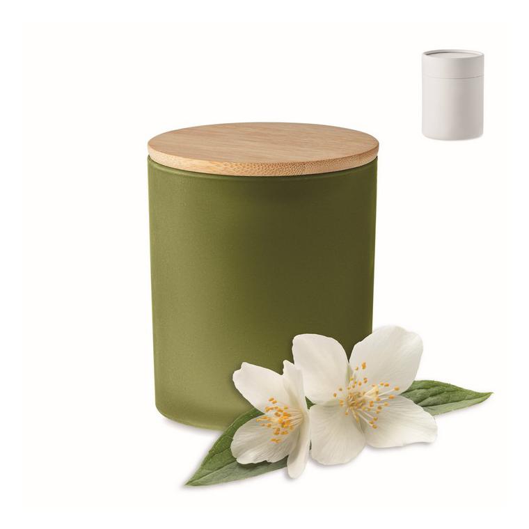 Lumânare ceară vegetală 200g KEOPS MEDIUM Verde