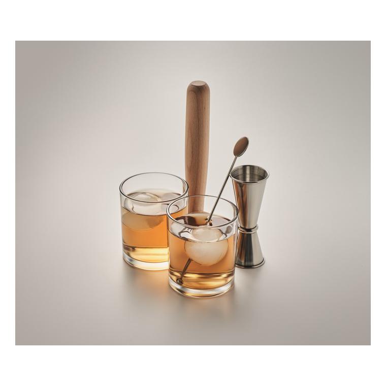 Set de cocktail cu 7 piese NIGHT Argintiu mat