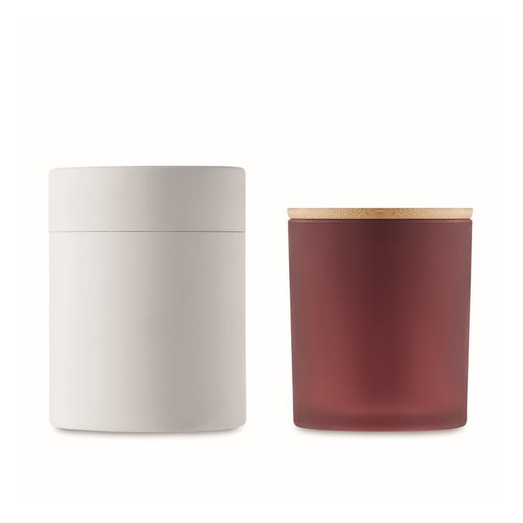 Lumânare ceară vegetală 280gr KEOPS LARGE Vișiniu