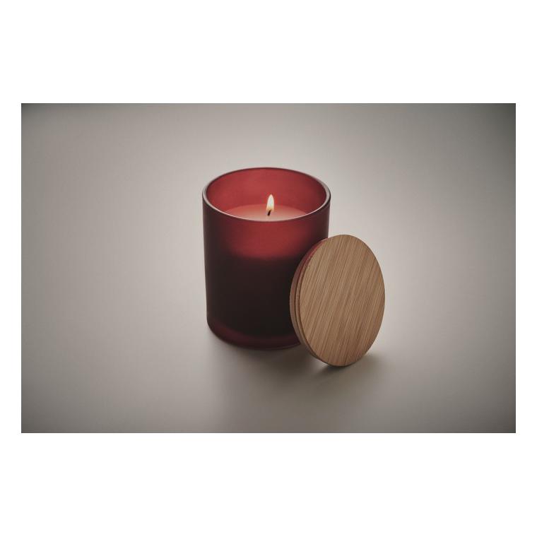 Lumânare ceară vegetală 280gr KEOPS LARGE Vișiniu