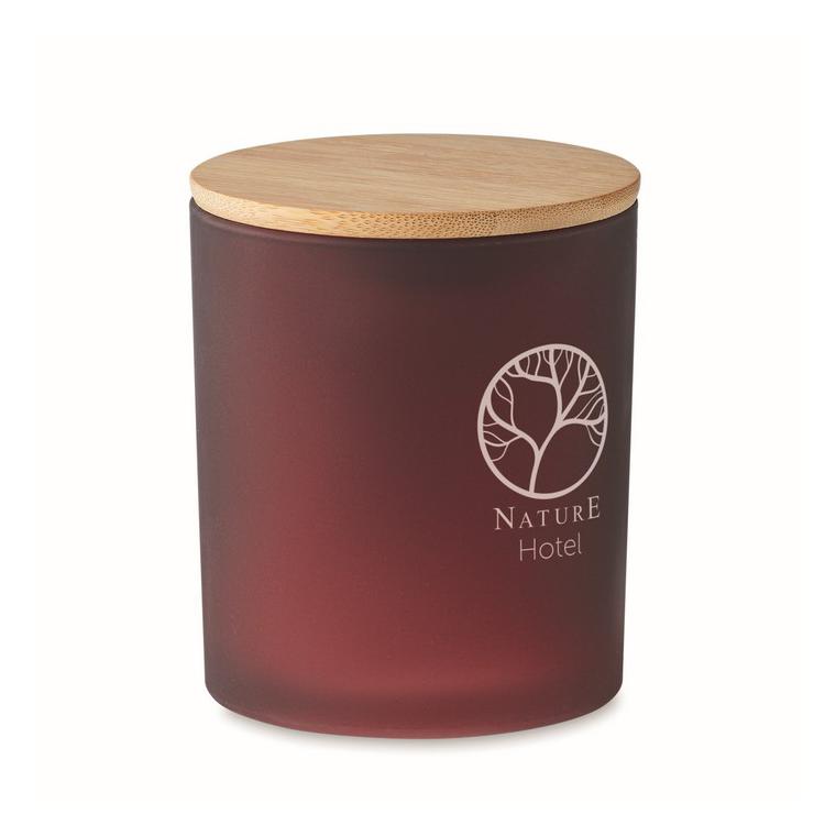 Lumânare ceară vegetală 280gr KEOPS LARGE Vișiniu