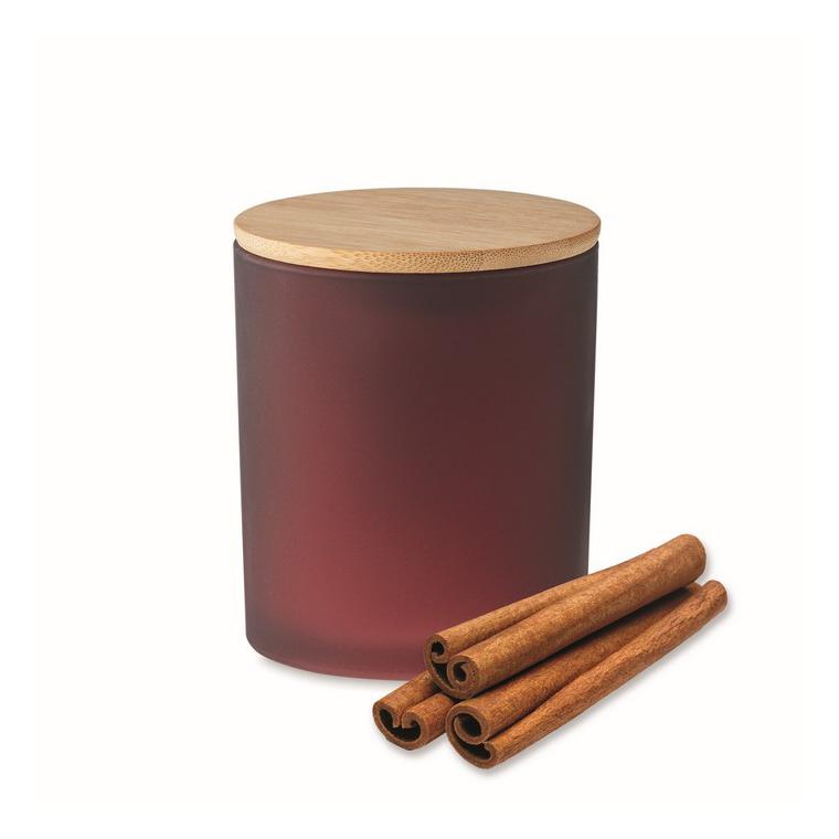 Lumânare ceară vegetală 280gr KEOPS LARGE Vișiniu