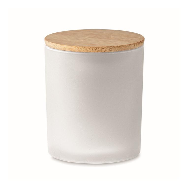 Lumânare ceară vegetală 280gr KEOPS LARGE Alb