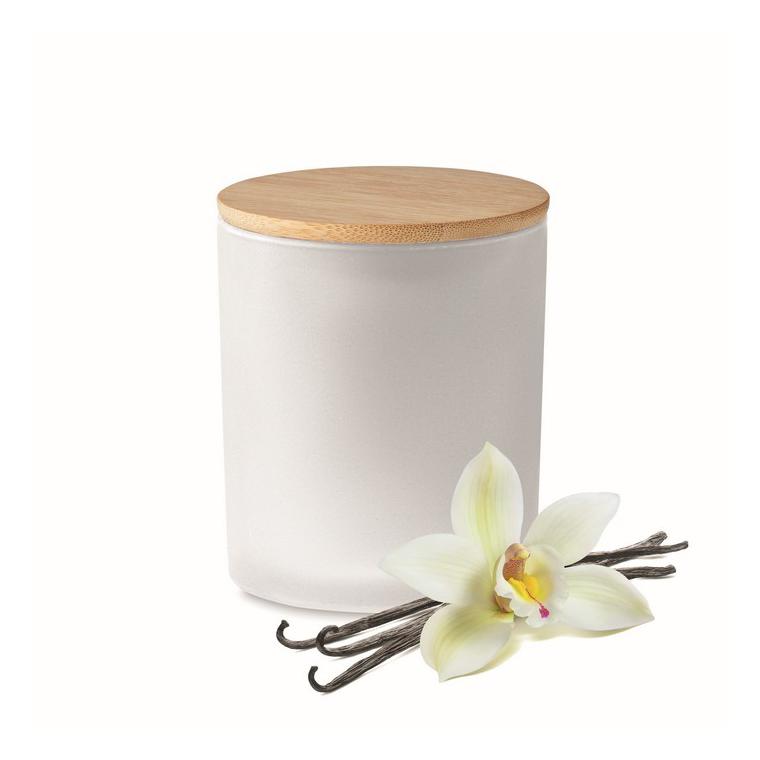 Lumânare ceară vegetală 280gr KEOPS LARGE Alb